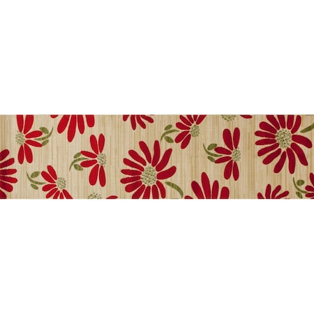 Art Carpet 2 X 8 Ft. Antigua Collection Spring Daisy Woven Area Rug, Beige 841864117620